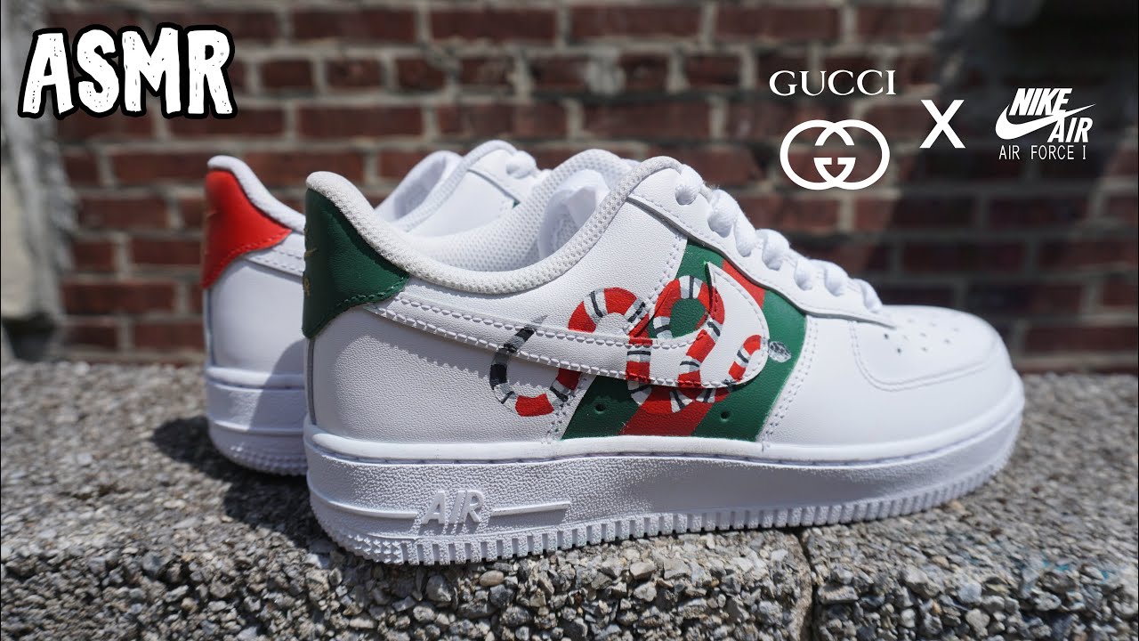 [ASMR] Custom Gucci x Air Force 1 (NO TALKING)