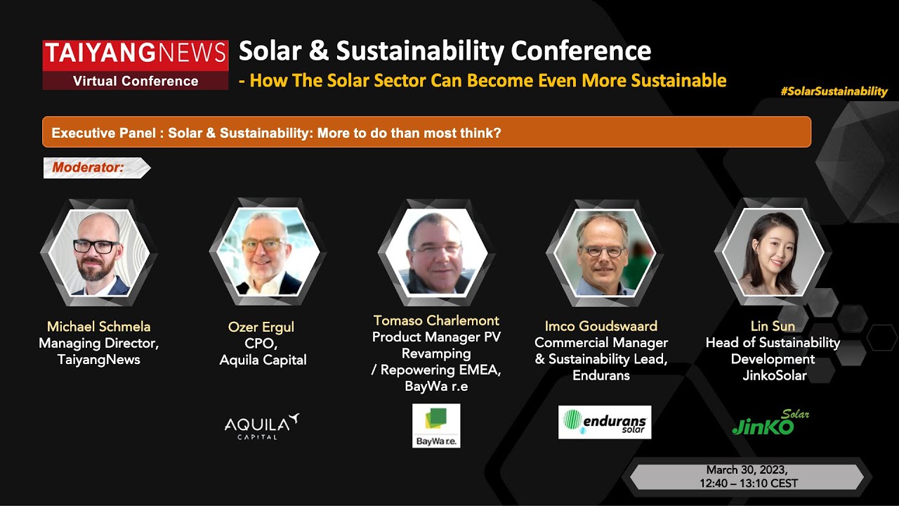 Panel Discussion: How the Solar Sector can Become Even More Sustainable