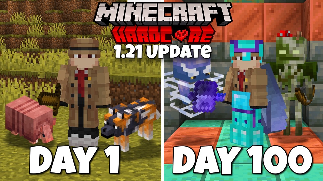 100 Days in 1.21 Hardcore Minecraft!