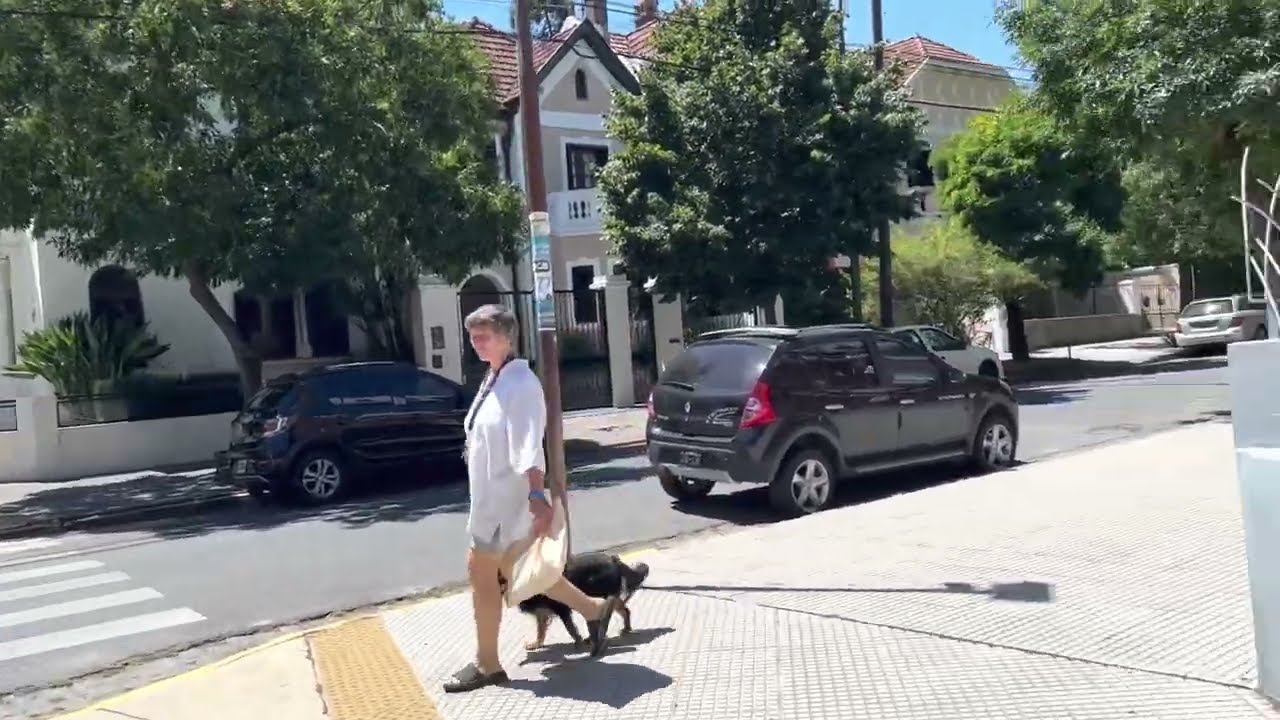 Walking in Argentina - Belgrano R neighborhood. Buenos Aires