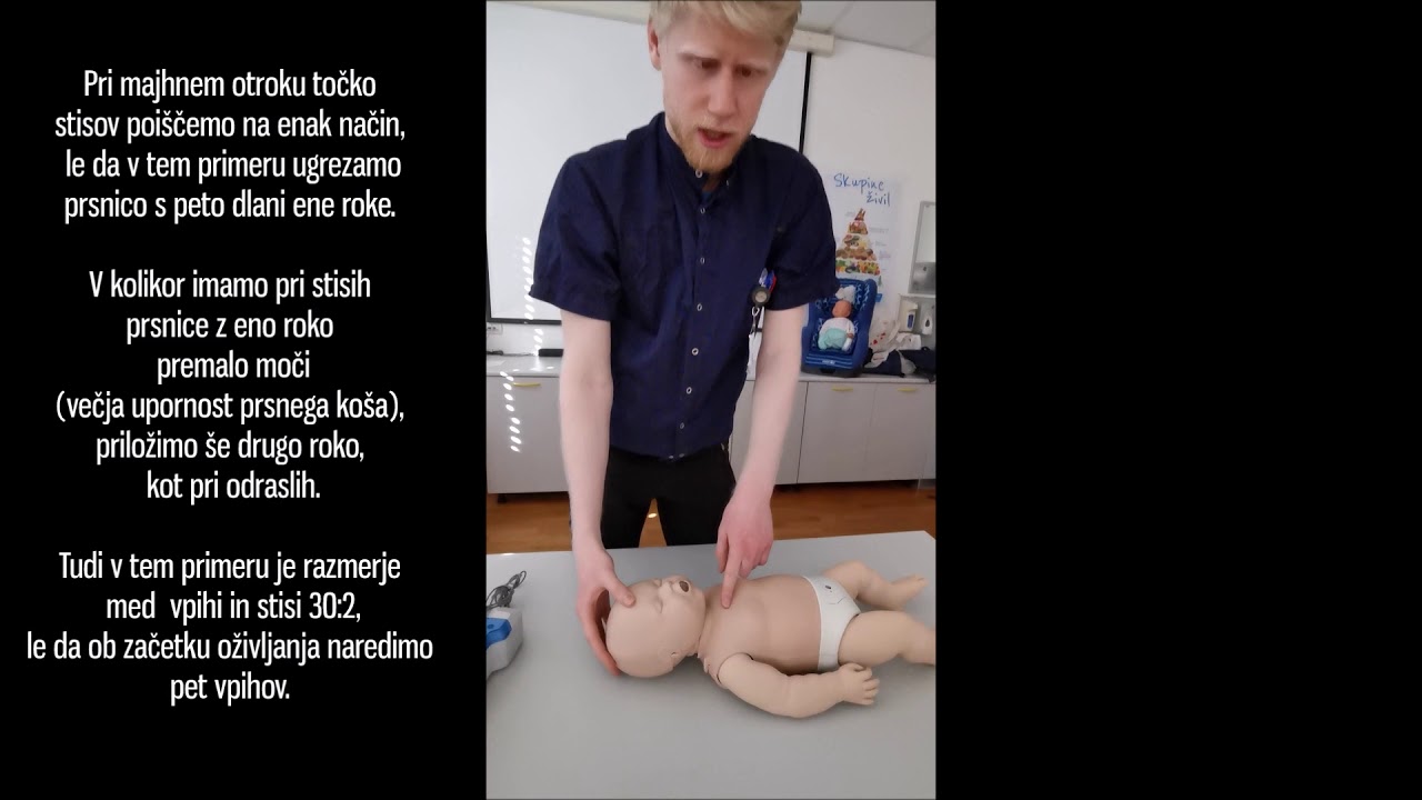 Temeljni postopki oživljanja dojenčka - CKZ Izola | Marko Petrović, dipl. zdravstvenik
