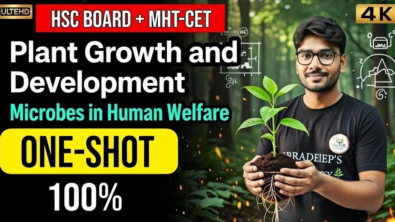 Plant Growth and Development One Shot 🔥 | HSC Biology | Maharashtra Board | 12th Bio 2026