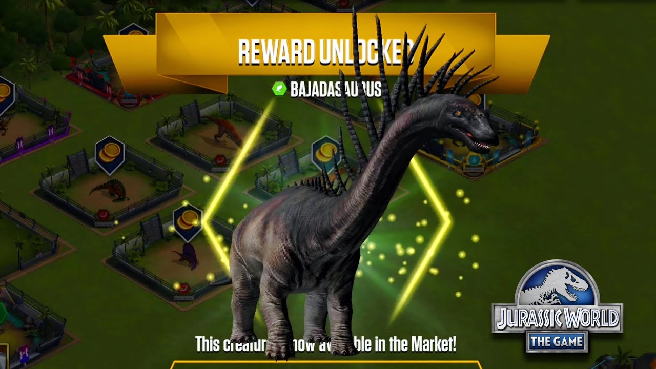 The Heavy Metal Herbivore Dinosaur, Unlock Bajadasaurus Max Level - Jurassic World The Game