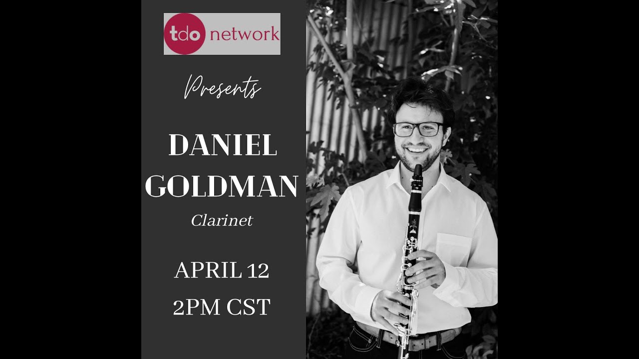 Sunday Recitals | Daniel Goldman, clarinet