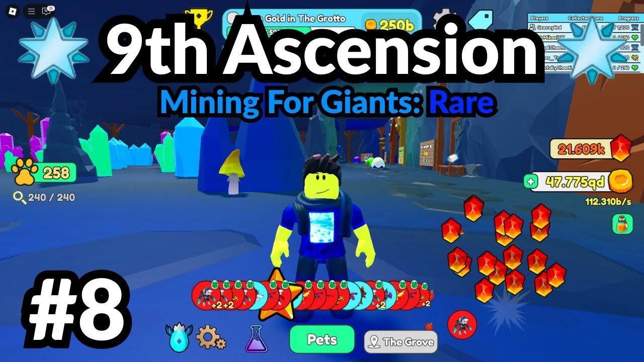 Roblox Collect All Pets | Mining For Giants: Day 30 (9th Ascension) Rare