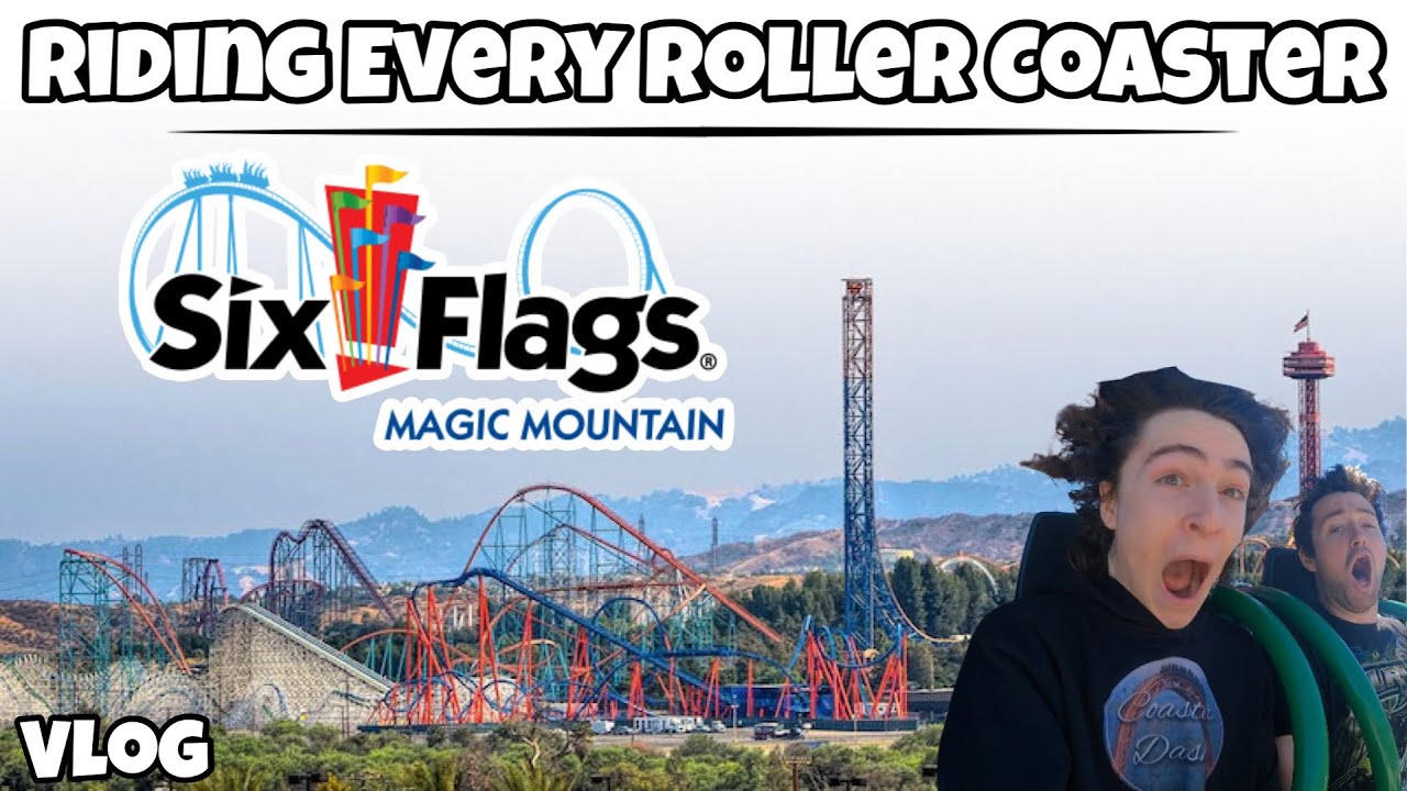 Прокатиться на ВСЕХ американских горках за ОДИН ДЕНЬ в Six Flags Magic Mountain | VLOG [2024]