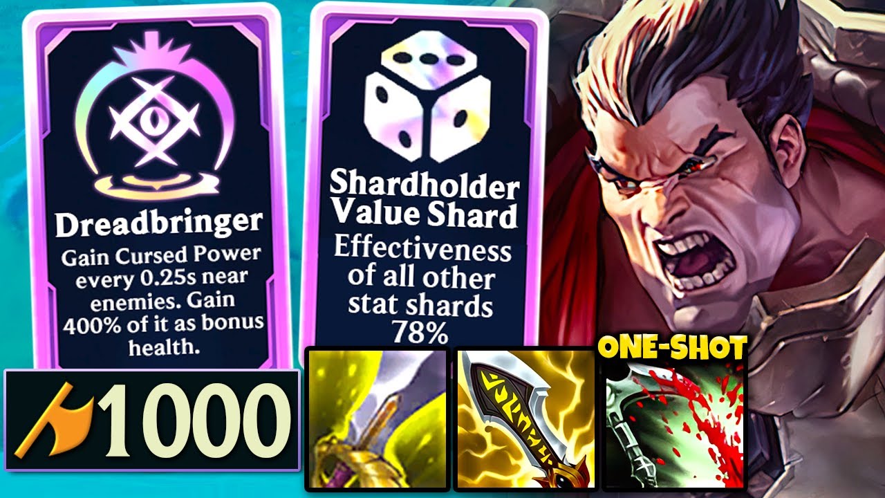 Instant One Tap Darius Build: Sword of the Divine & 78% Shardholder Anvil Run