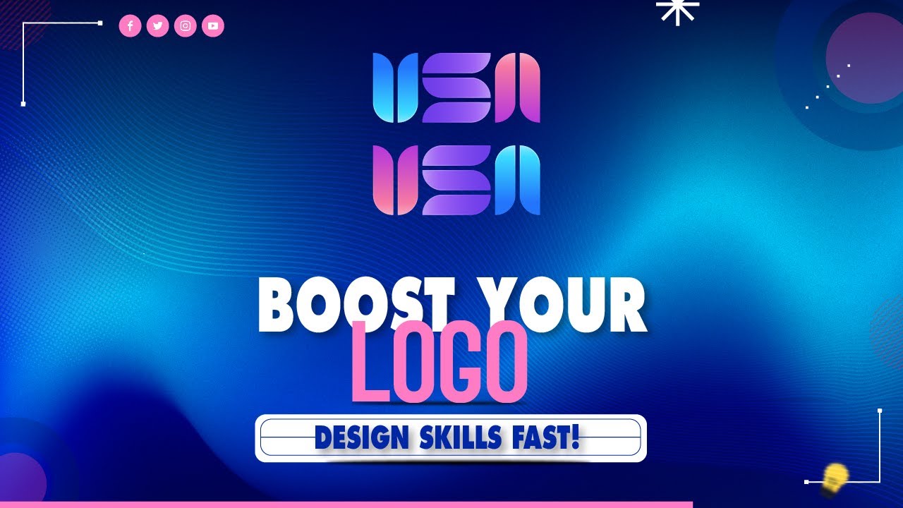 Design a Futuristic Gradient Lettermark Logo in Adobe Illustrator | Full Tutorial | Making Process