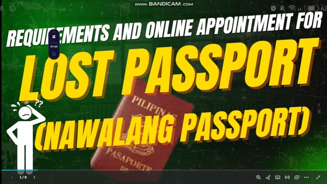 Lost passport requirements