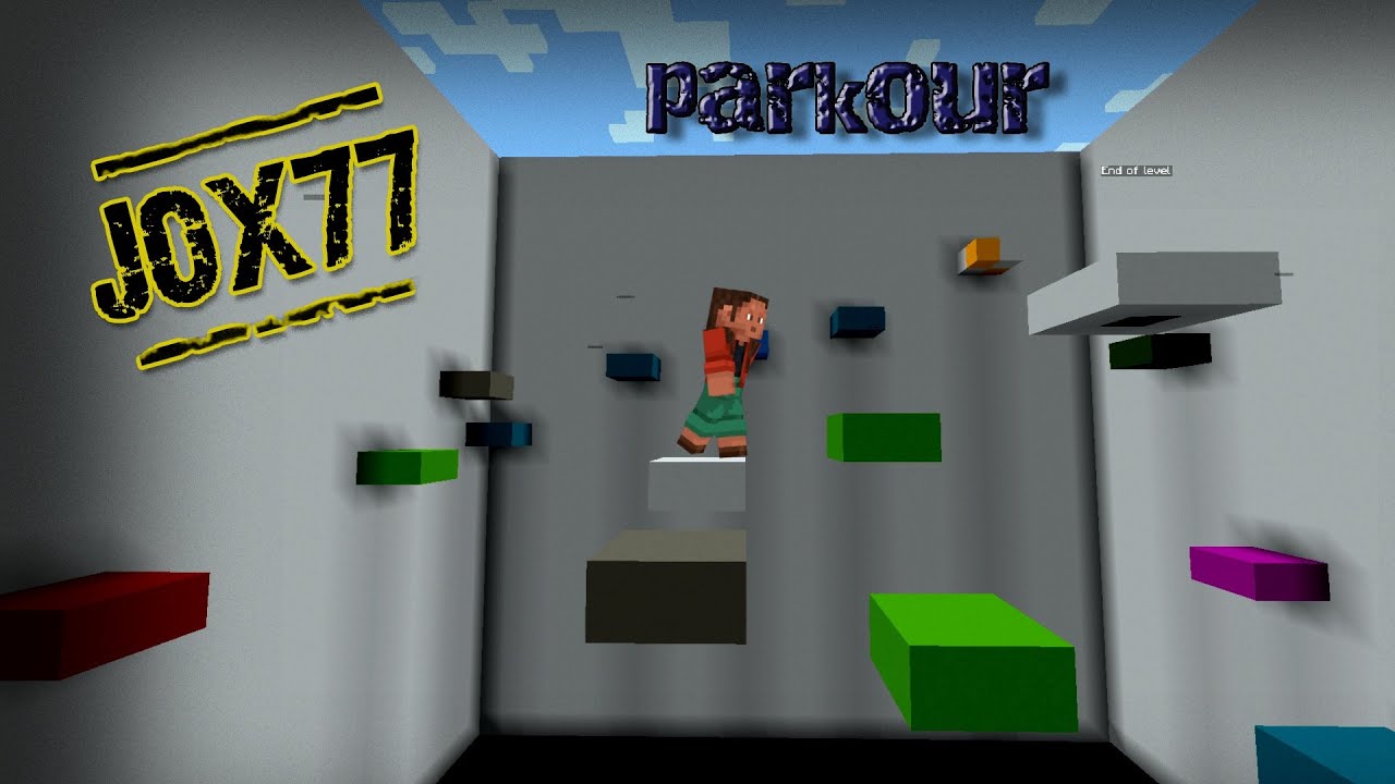 Minecraft: Je suis dans un parkour de jumps à 15 levels plutôt cool et difficile. (ça m'a entrainé)