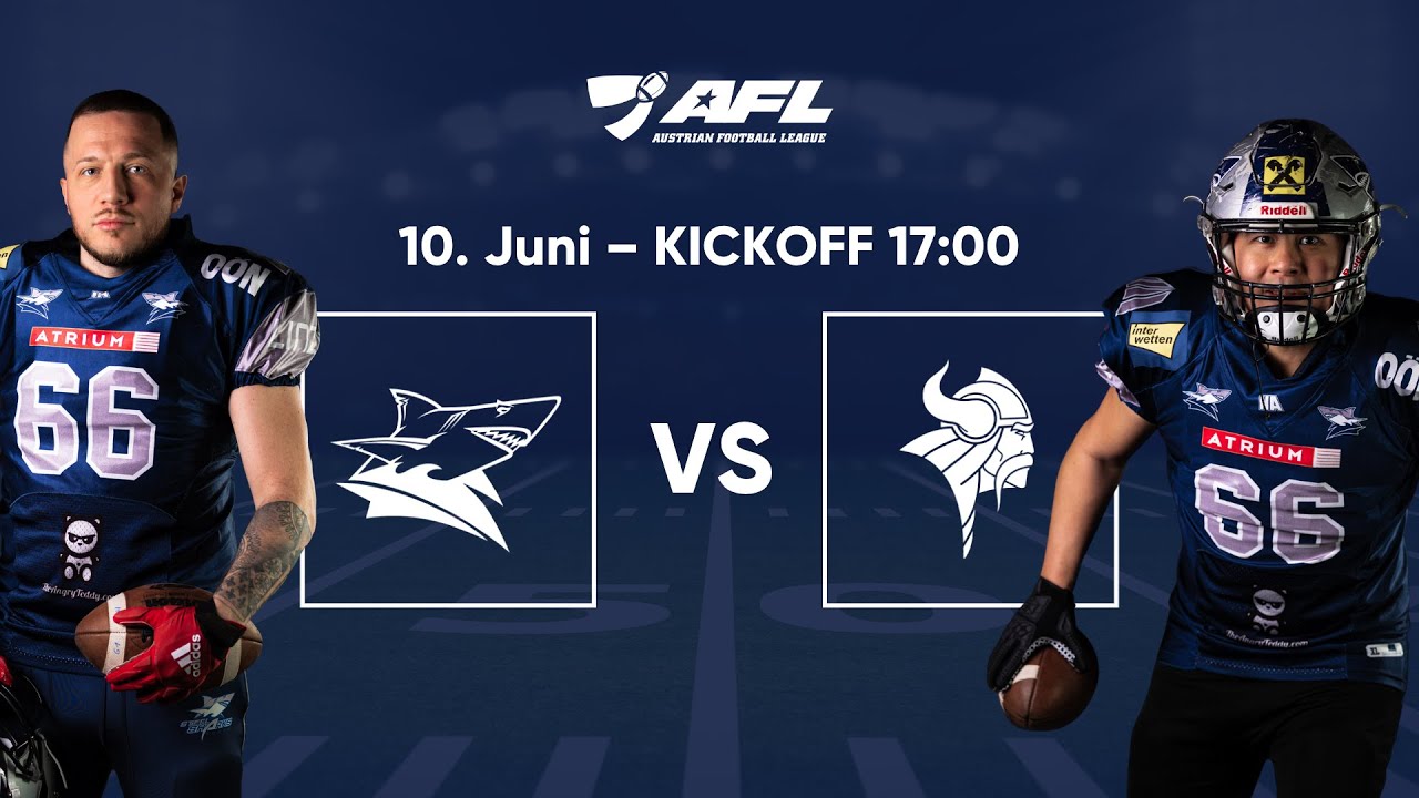 Livestream AFLSteelsharks Traun vs. Dacia Vienna Vikings