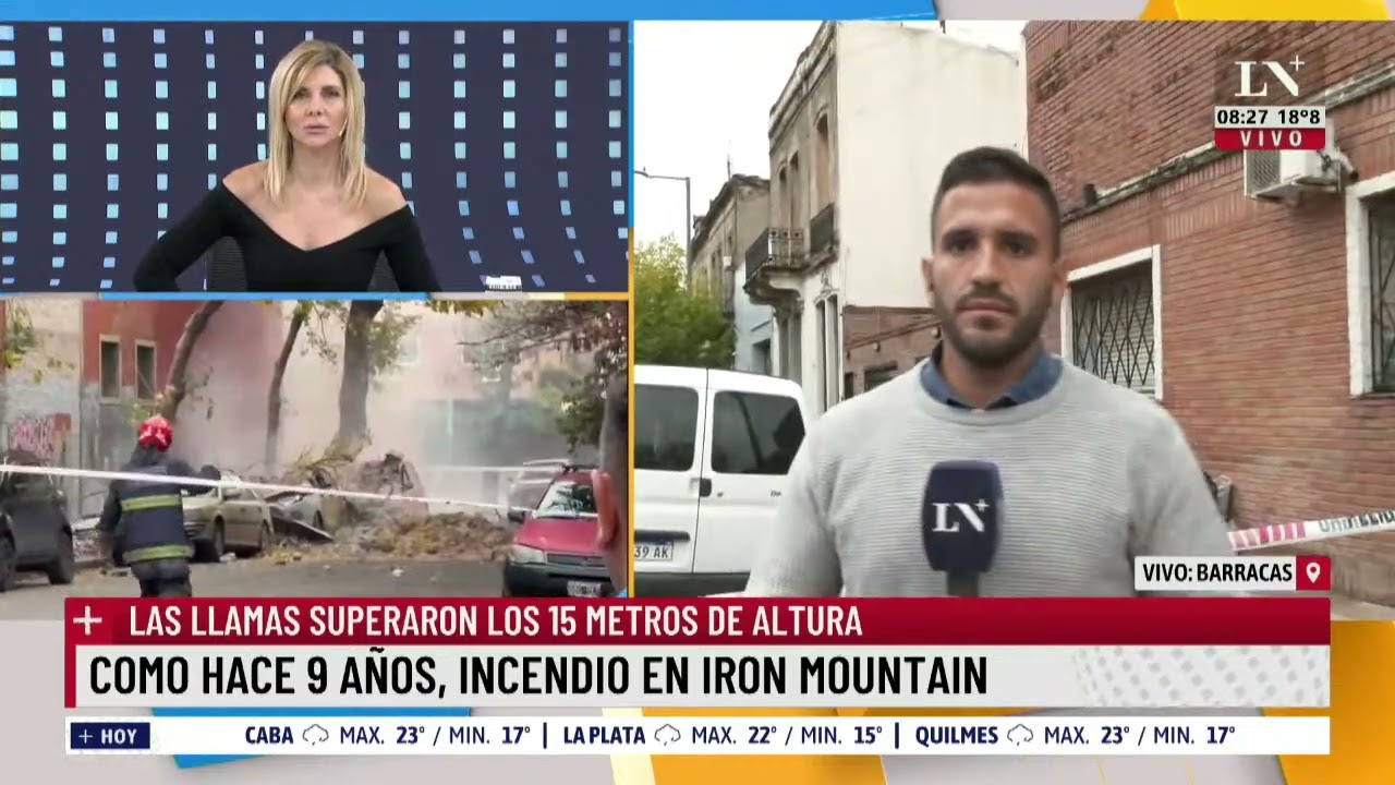 Incendio en Iron Mountain: las llamas superaron los 15 metros de altura