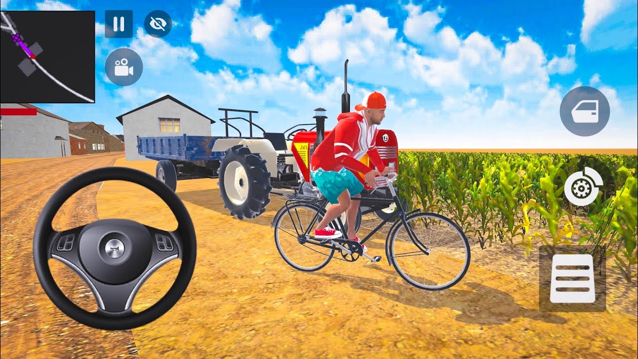 Franklin Drive Cycle In Village 🚲 In Indian Theft Auto Simulator Game