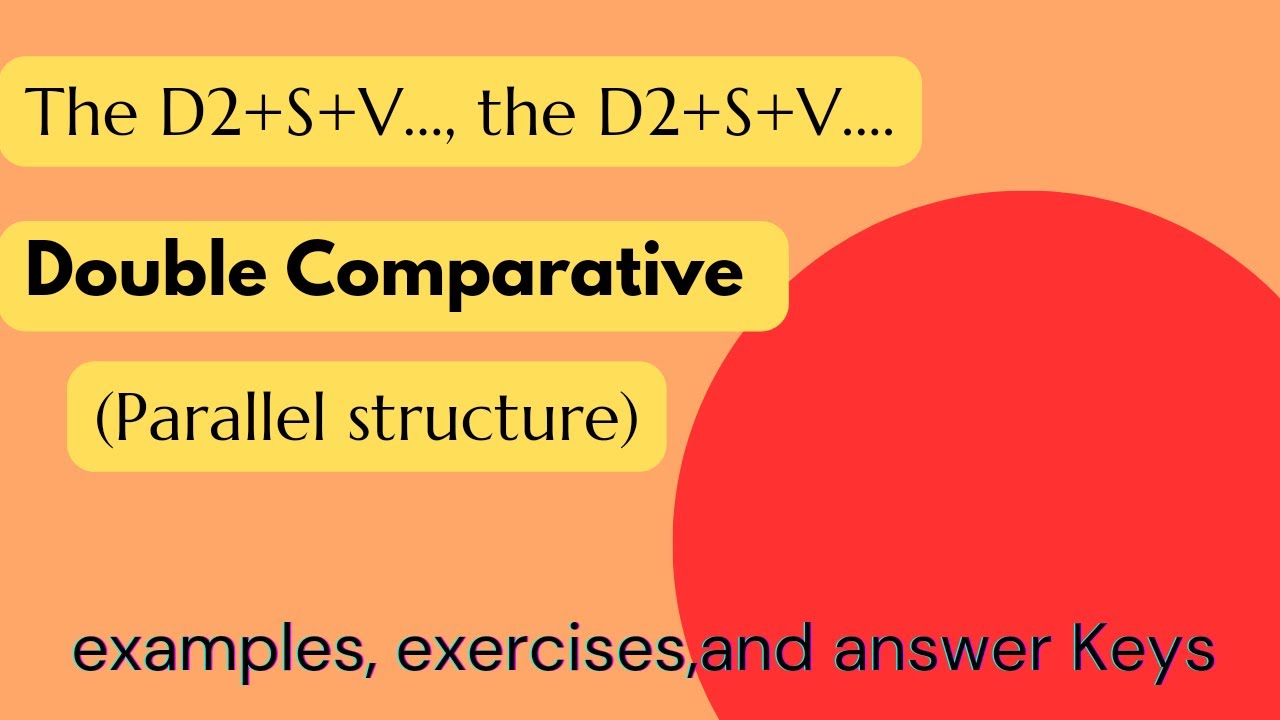 The more/less/-er...,the more/less/-er #double comparative #parallel structure grammar