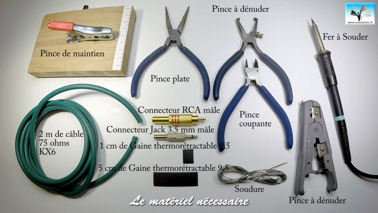 Comment fabriquer/monter un Câble Audio numérique HQ avec Connecteurs Jack et RCA
