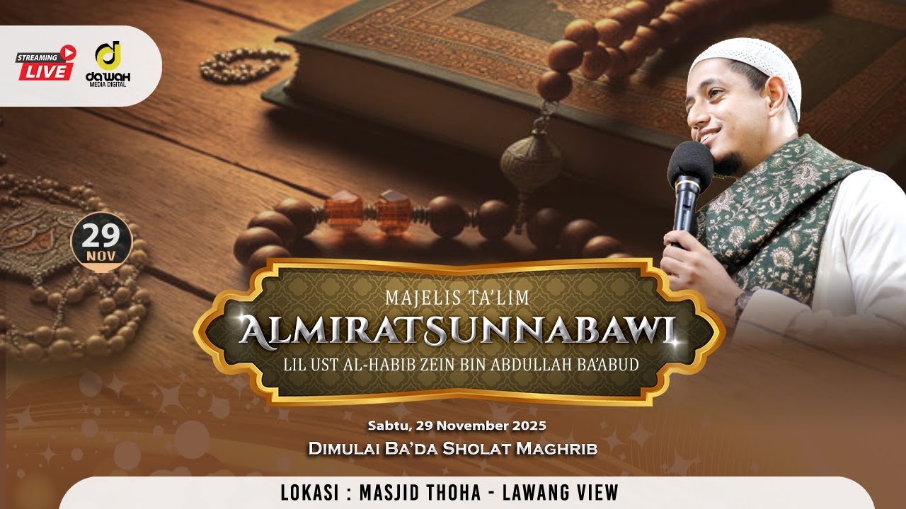 🔴[LIVE] TAFSIR SURAT AL-MAIDAH AYAT 1 | MAJELIS TA'LIM ALMIRATSUNNABAWI | Sabtu, 29 November 2025