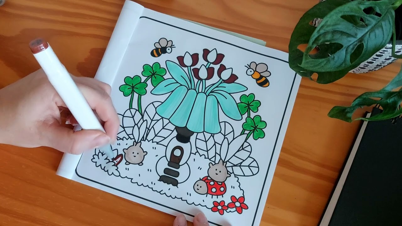 Cozy & relaxing coloring 🎨 Garden bliss edition