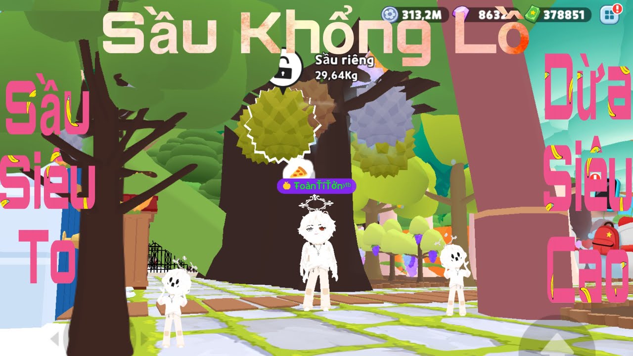 Play Together | Khu Vườn Khổng Lồ , Hoàn Thành Cây Sầu Riêng Và Cây Dừa Max To Hết Cỡ