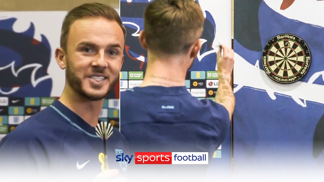 James Maddison vs Sky Reporter! | Darts Challenge 🎯