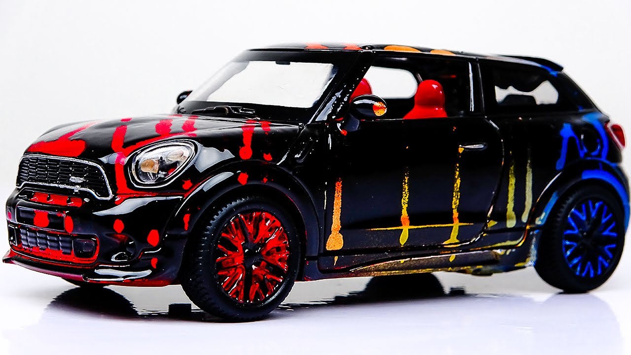 Restoration abandoned Mini JCW Paceman damaged Model Car || Dish Soap Fx