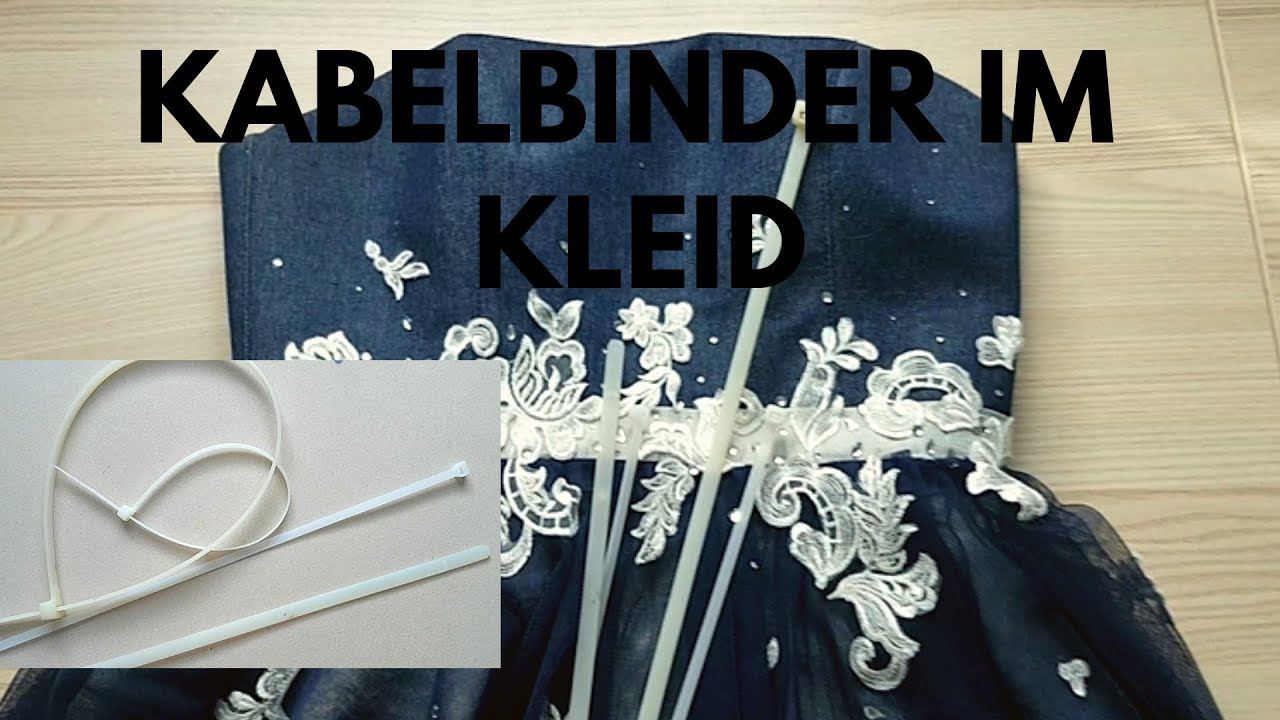 KABELBINDER als Miederstäbe verwenden - Korsage nähen