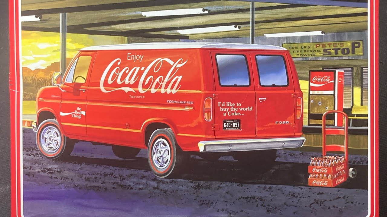 1977 Ford Coca Cola Van by AMT #modelkit #scalemodels #autism #cocacola