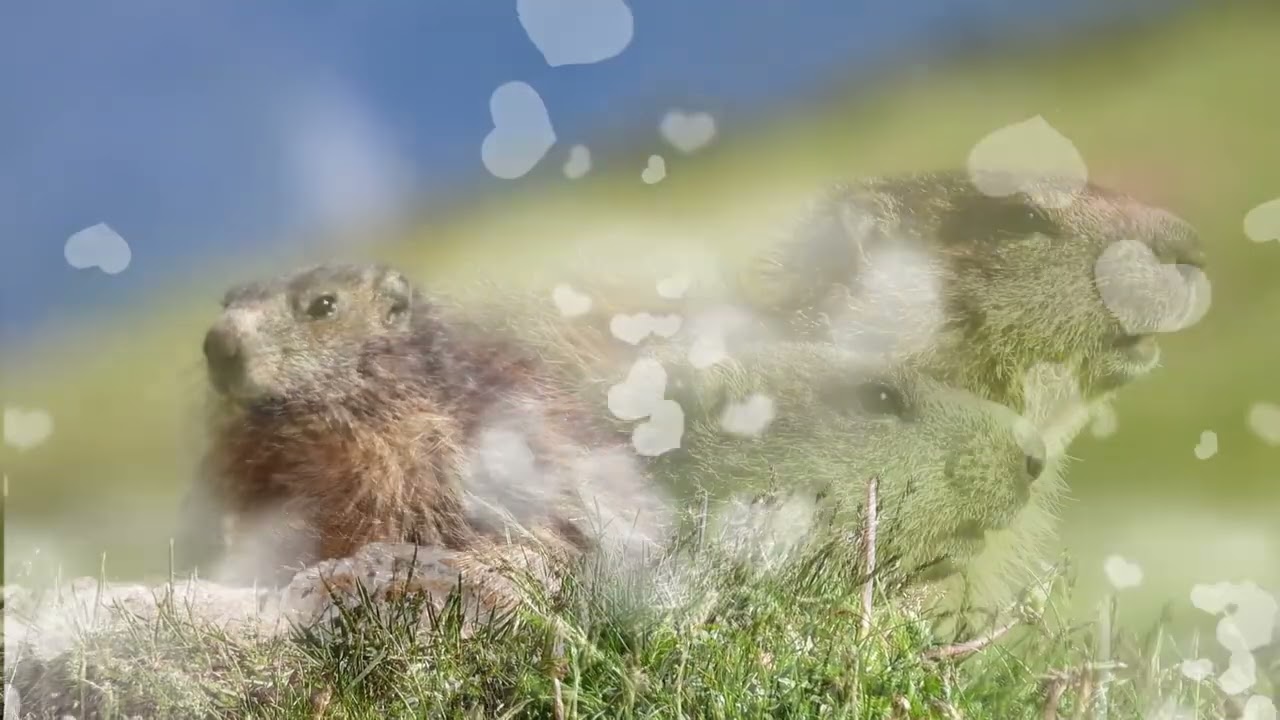 marmotte et marmotton....  ( Parc National de la Vanoise )