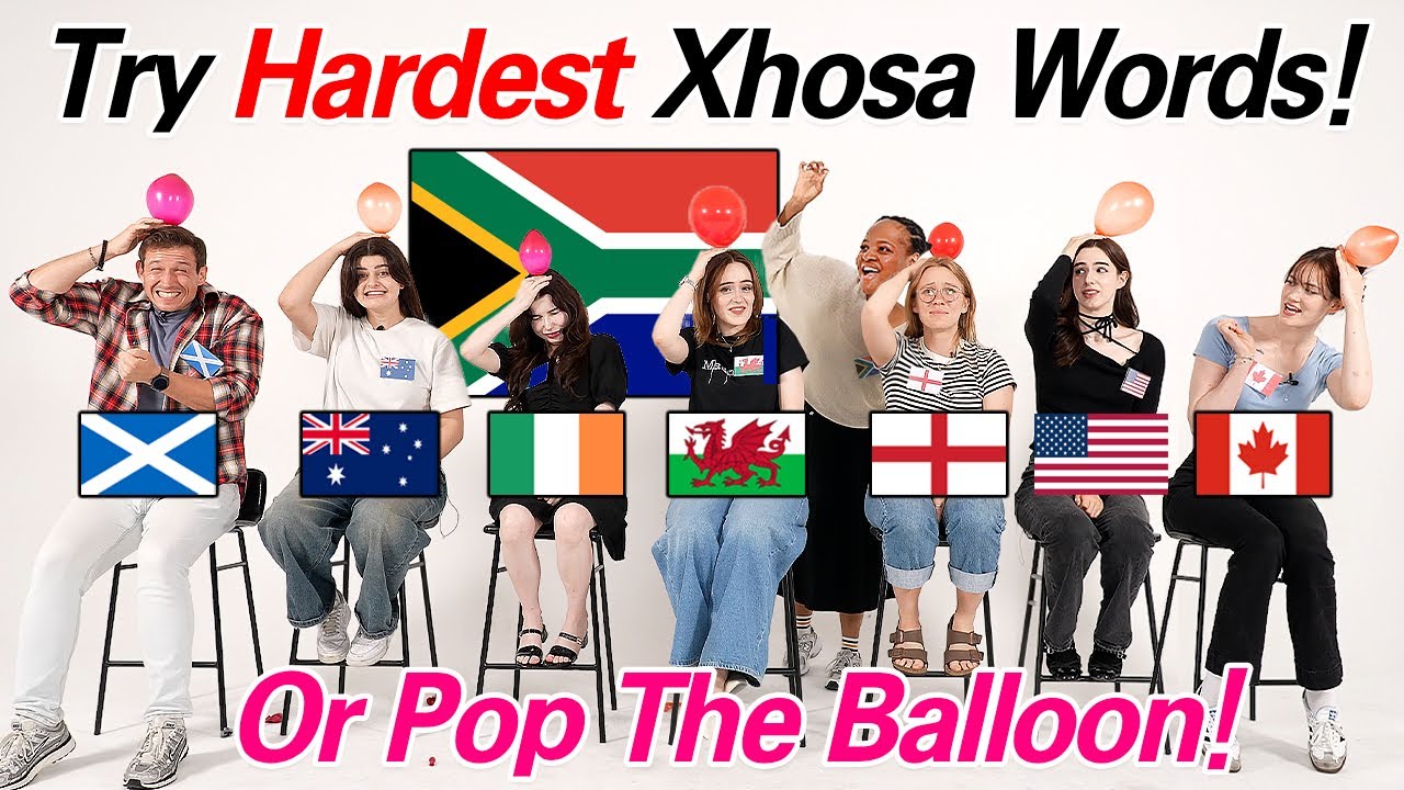 Xhosa Language l Can 7 English Speakers Pronounce Hardest Xhosa Words?