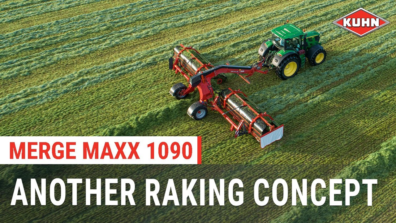 Discover another raking concept with our belt-mergers | MERGE MAXX 1090 | KUHN