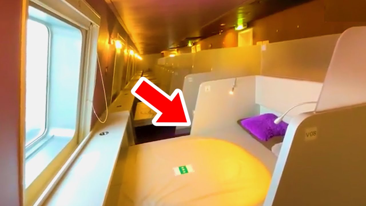🇯🇵Riding on Japan's Semi-Private Overnight Ferry with Ocean View 😪🛏️(Hokkaido→Aomori) | Silver Ferry