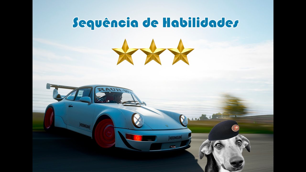 Forza Horizon 4 - Evento Sequência de Habilidades: 3 estrelas em tudo! [Xbox One X + G920]