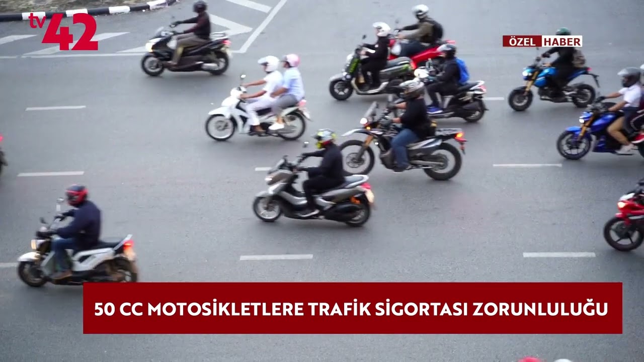 50 CC MOTOSİKLETLERE TRAFİK SİGORTASI ZORUNLULUĞU