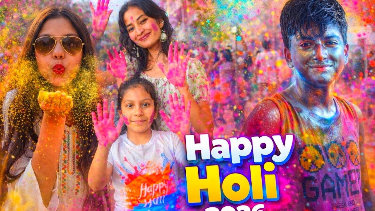 Craziest Holi Celebration With Friends & Family!  🌈 
