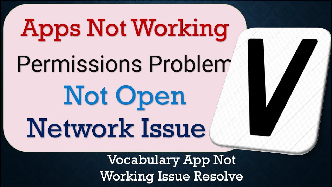 How To Fix Vocabulary App not working | Loading Problem | Space Issue | Network & Permissions Issue
