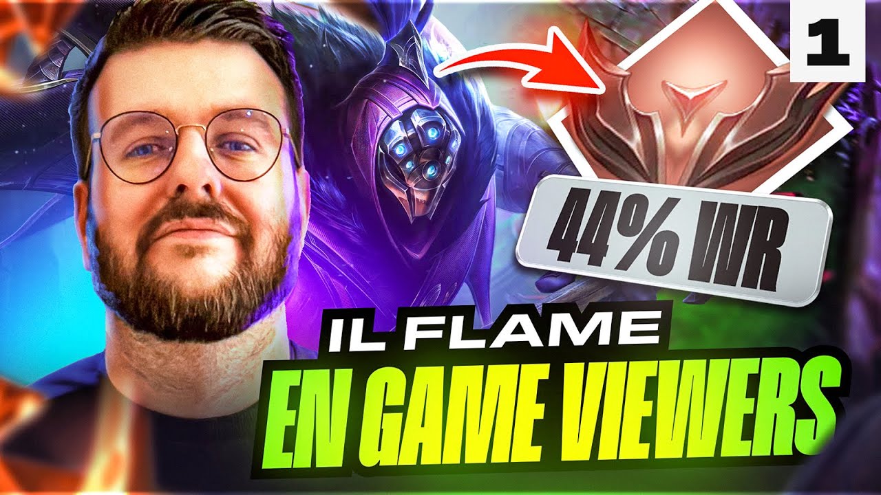 BRONZE 44% DE WINRATE IL PERD TOUJOURS A CAUSE DE SES MATES ! IL LES FLAME EN GAME (Partie 1)
