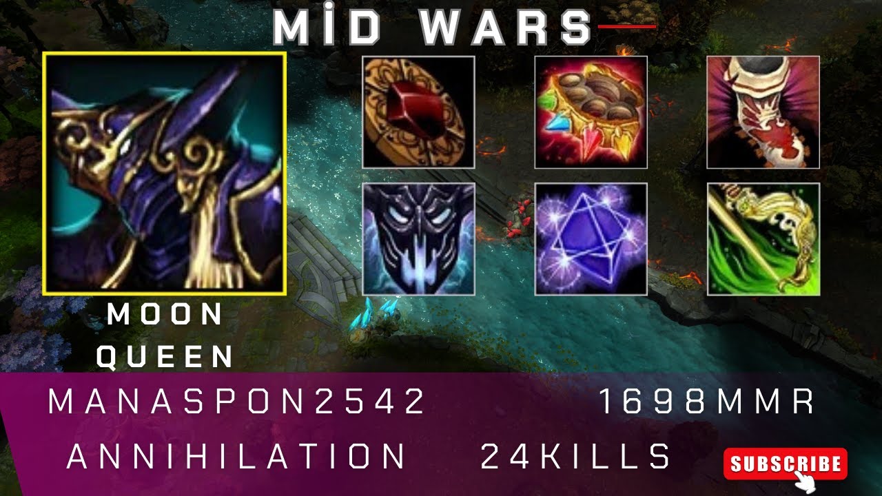 HoN | Mid Wars | Moon Queen | Manaspon2542 | 1698 MMR