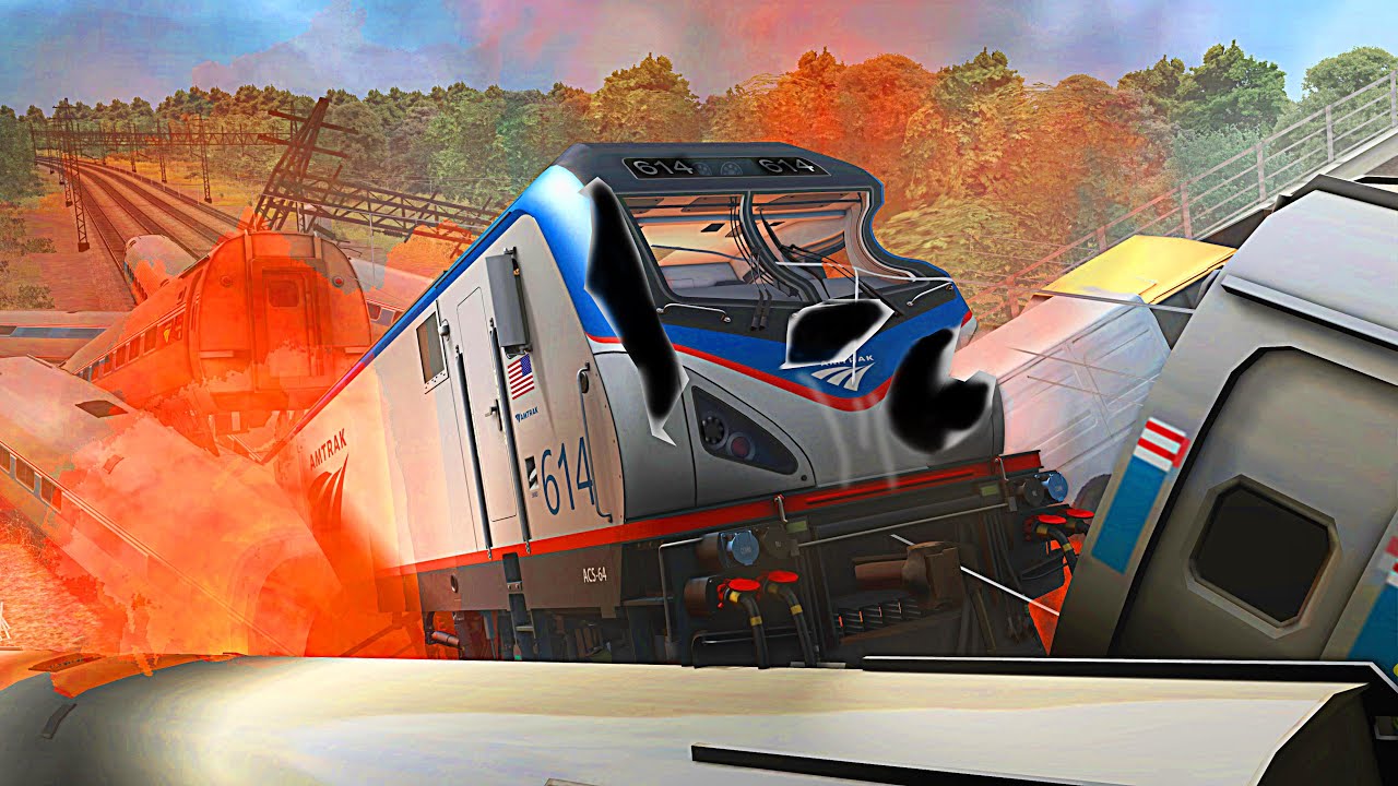 SERIOUS DERAIL of an Amtrak TRAIN ⚠