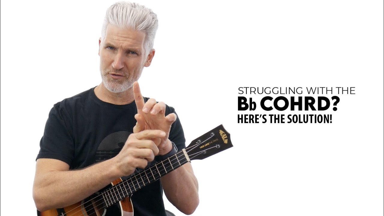 Easy Way To Play Bb Chord On The Ukulele with Bb Major 7 Chord