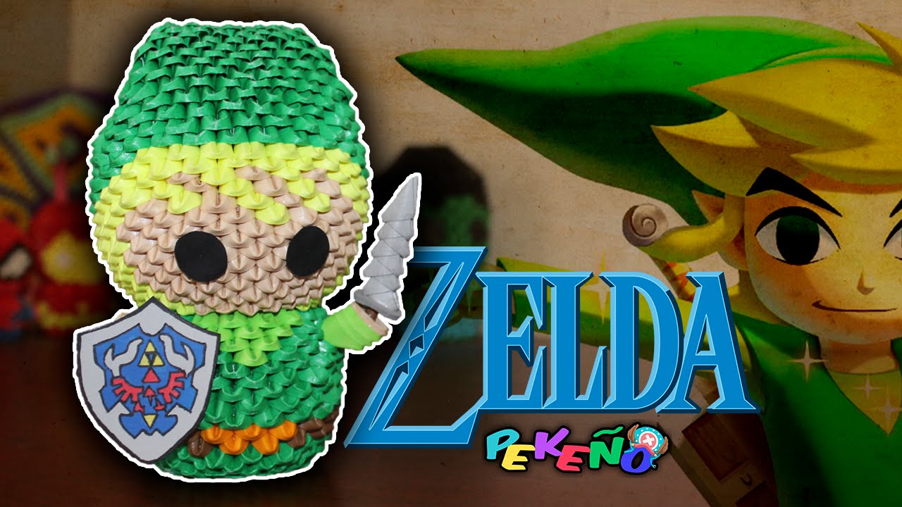 Link (Zelda) 3D Origami | Pekeño ♥