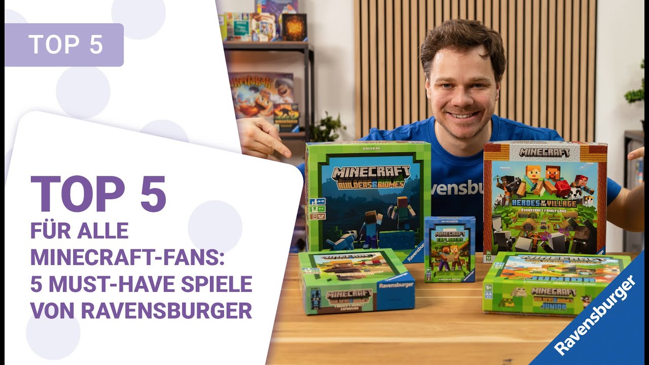 Unsere Top 5 Minecraft-Spiele von Ravensburger ⚒️🧱⚔️