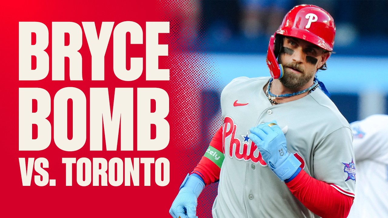 Bryce Harper Hits Opposite Field SHOT against the Blue Jays!