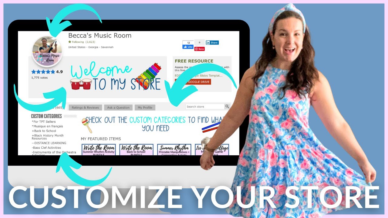 6 Ways to Customize Your Teachers Pay Teachers Store (tutorials for quote box, categories, + more!)