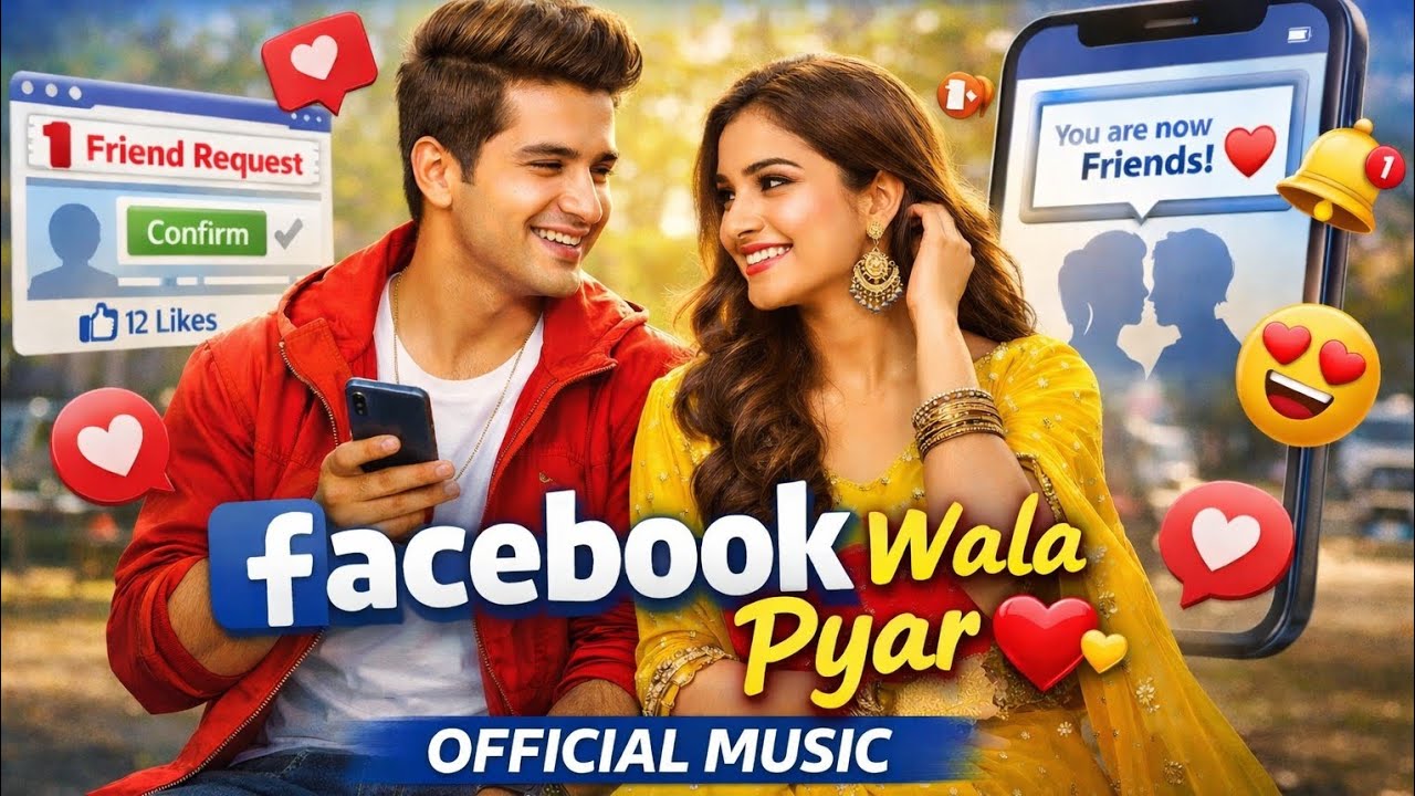 Facebook Wala Pyar ❤️ | Pehli Friend Request | Cute Social Media Love Song | Official Music