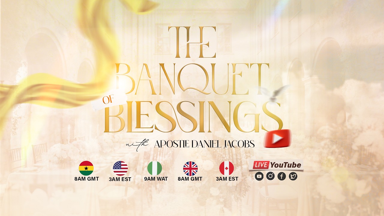 THE BANQUET OF BLESSINGS 4 ||GRACE & GLORY SERVICE || WITH  APOSTLE DANIEL JACOBS || 15/03/2026