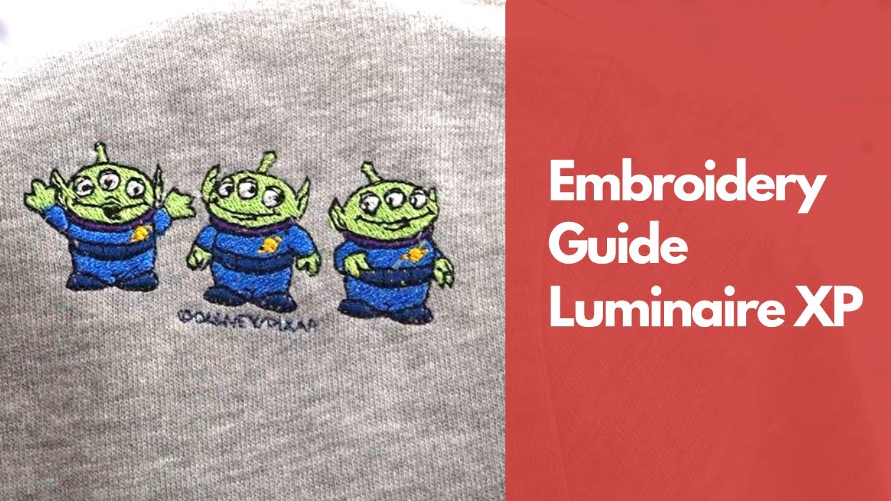 Brother Luminaire XP : Built in embroidery stitch out