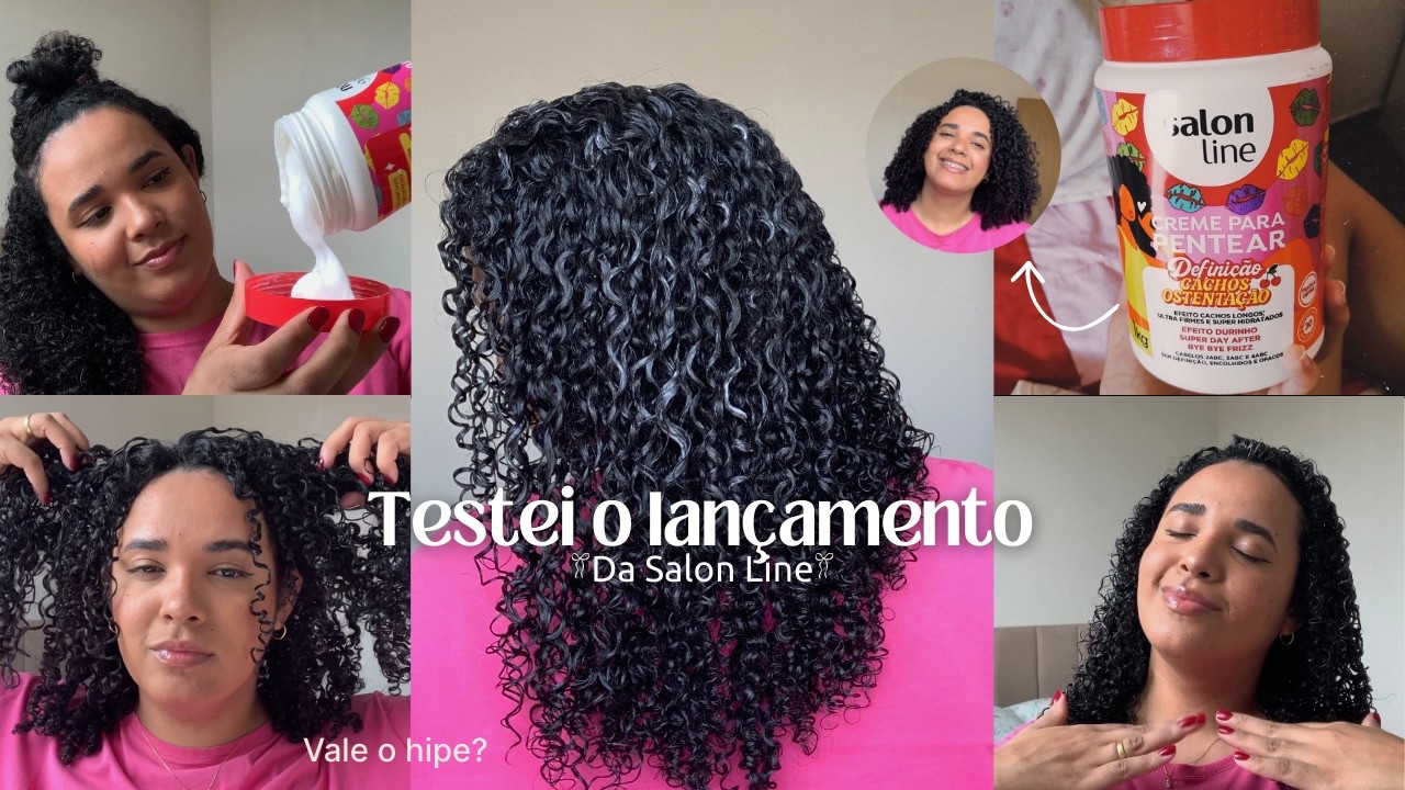 Testei Cachos Ostentação da Salon Line 😱 Promete Definição e Cachos mais Longos! (cabelo 3B/3C)