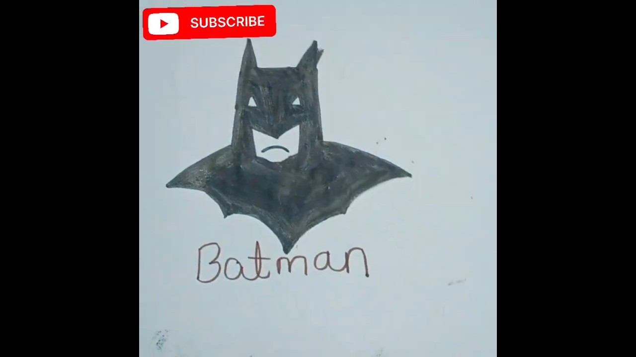how to draw Batman easy sketch 