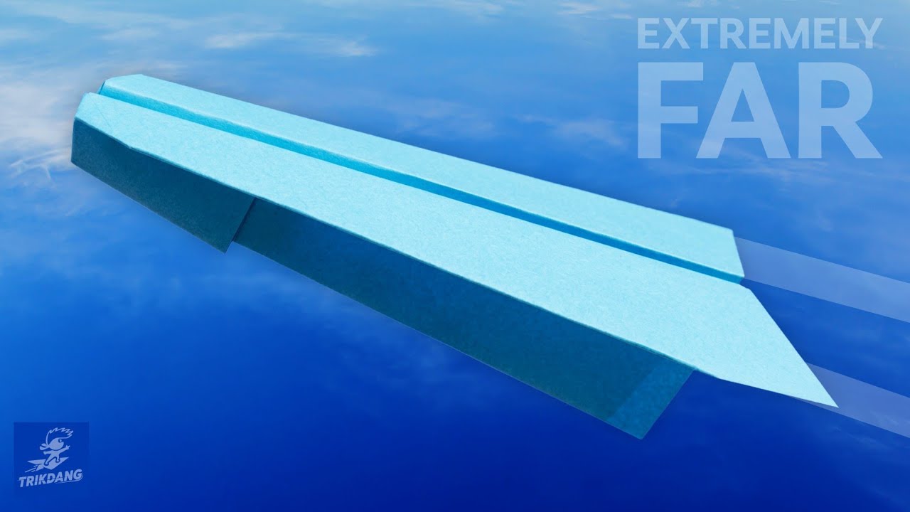 BEST LONG DISTANCE paper plane - How to make a Paper Airplane that Flies Far | Momentum