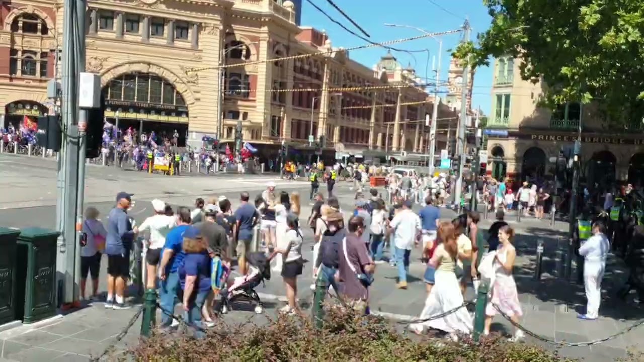 Australia Day Melbourne 2026 Time Lapse Flinders Street