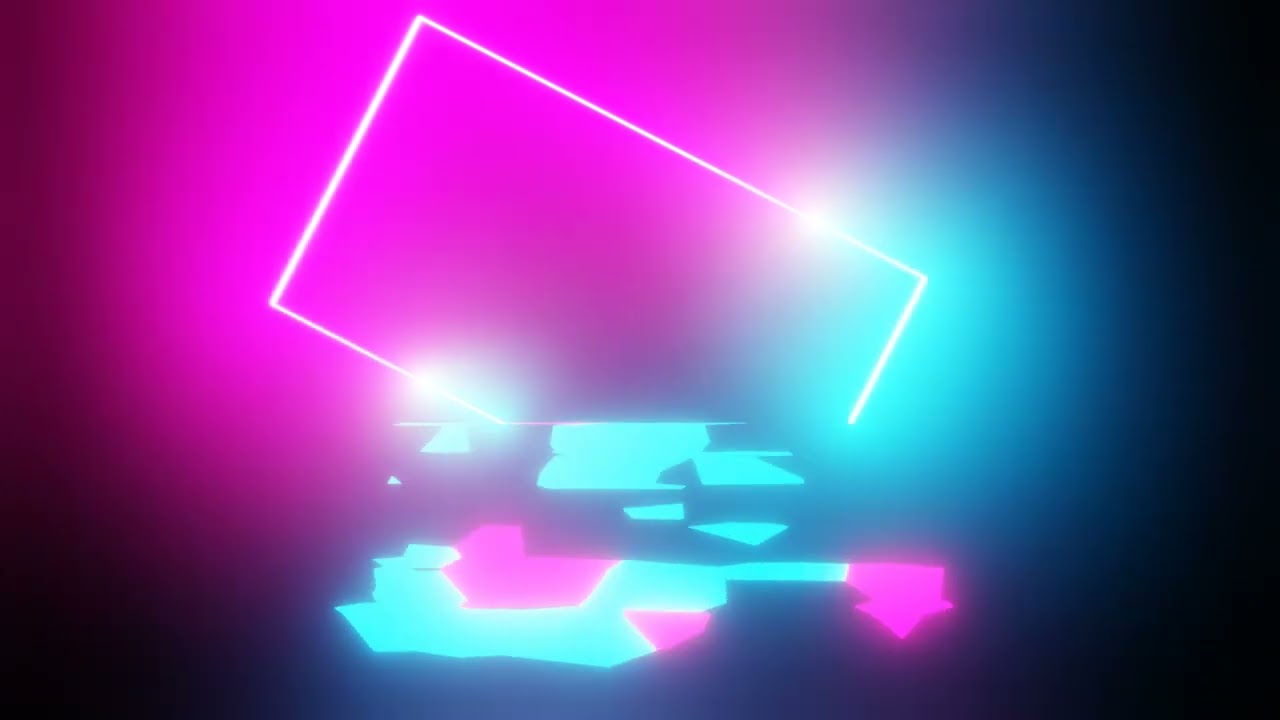 SYNTHWAVE NEON Animated Background Loop 🟪 No Copyright Background Video | 4K Video (Ultra HD)